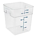 Cambro CamSquare Food Storage Container, 18 Qt, Clear