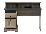 Sauder Graham Hill 47 W Computer Desk With Hutch Salt Oak Office Depot