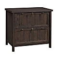Sauder® Costa 33-3/8"W Lateral 2-Drawer File Cabinet, Coffee Oak