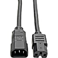 Eaton Tripp Lite Series Power Cord C14 to C15 - Heavy-Duty, 15A, 250V, 14 AWG, 10 ft. (3.05 m), Black - P018010 1 thumbnail image