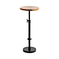 Kate and Laurel Engles Iron Round Drink Table, 30"H x 10"W x 10"D, Natural/Black 1 thumbnail image