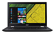 Acer Spin SP315-51-51L2 15.6" Touchscreen Notebook - 1920 x 1080 - Core i5 i5-7200U - 8 GB RAM - 256 GB SSD - Windows 10 Home 64-bit - Intel HD Graphics 620 - In-plane Switching (IPS) Technology - Bluetooth - 9 Hour Battery Run Time