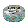 Scotch® Expressions Washi Tape, 5/8" x 393", Peachy Mint