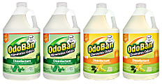 OdoBan Odor Eliminator Disinfectant Concentrate, 128 Oz, Case Of 2 Eucalyptus Scent Jugs And 2 Citrus Scent Jugs