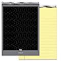Office Depot® Brand Professional Top Wirebound Writing Pad, 8-1/2" x 11-3/4", Legal/Wide Ruled, Canary, 70 Sheets