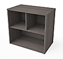 Bestar i3 Plus Small Shelving Unit, 28-1/2”H x 30-1/8”W x 18-1/4”D, Bark Gray 1 thumbnail image