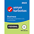 TurboTax Business 2023 Federal Only + E-file, For PC, Disc Or Download