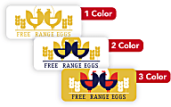 Custom 1, 2 Or 3 Color Printed Labels/Stickers, Rectangle, 7/8" x 2", Box Of 250 1 thumbnail image