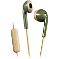 JVC Retro Earbuds - Stereo - Wired - 46 Ohm - 8 Hz - 20 kHz - Earbud - Binaural - In-ear - 3.28 ft Cable - Khaki, Beige