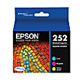 Epson® 252 DuraBrite® Ultra Cyan, Magenta, Yellow Ink Cartridges, Pack Of 3, T252520-S