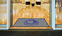 Indoor Logo Nylon Floor Mat, Landscape, 4" x 6"