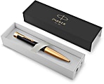 Parker® Urban Ballpoint Pen, Medium Point, 0.7 mm, Matte Black/Gold Barrel, Blue Ink 1 thumbnail image