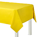 Amscan Flannel-Backed Vinyl Table Covers, 54” x 108”, Yellow, Set Of 2 Covers 1 thumbnail image