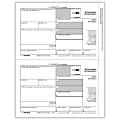 ComplyRight 1099-NEC Tax Forms, Recipient Copy B, 2-Up, Laser, 8-1/2" x 11", Pack Of 50 Forms