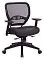 Office Star™ AirGrid Ergonomic Bonded Leather High-Back Manager's Chair, Black
