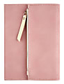 Office Depot® Brand Journal With Built-In Zipper Pouch, 5” x 7”, College Ruled, 160 Pages (80 Sheets), Blush 1 thumbnail image