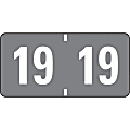 Smead® ETYJ Color-Coded Year Labels, 3/4" x 1-1/2", Gray, Roll of 500 1 thumbnail image