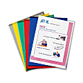 C-Line® Project Folders, Letter Size (8 1/2" x 11"), 70% Recycled, Assorted Colors, Box Of 25