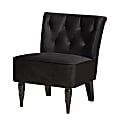 Baxton Studio Harmon Accent Chair, Black/Black 1 thumbnail image