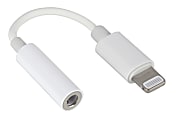 Ativa™ Lightning-To-3.5 mm Headphone Jack Adapter, White, KAXC02