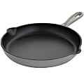 MegaChef Round 10-1/4" Enameled Cast Iron Skillet, Gray 1 thumbnail image
