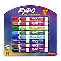 Expo Low-Odor Dry Erase Chisel Tip Markers - Chisel Marker Point Style - Assorted - 16 / Set