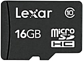 Lexar® microSDHC Class 10 Memory Card, 16GB