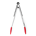 Starfrit® Stainless Steel & Silicone Tongs, 12”, Red 1 thumbnail image