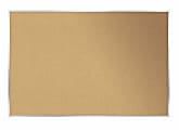 Ghent Natural Cork Bulletin Board, 48-1/2” x 87-15/16”, Natural, Satin Aluminum Frame 1 thumbnail image
