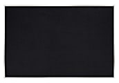 Ghent Recycled Bulletin Board, 48-1/2” x 87-15/16”, 90% Recycled, Black, Satin Aluminum Frame
