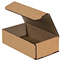Partners Brand Corrugated Mailers, 7" x 4" x 2", Kraft, Pack Of 50