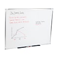 Mind Reader Magnetic Dry-Erase White Board Wall Mount with Marker Shelf, 1/2"H x 36"W x 47-3/4"L, White 1 thumbnail image