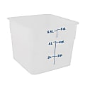 Cambro CamSquare Food Storage Container, 6 Qt, White