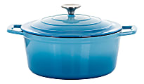 MegaChef 4-Quart Casserole Dish, Blue