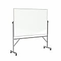 Ghent Reversible Magnetic Dry-Erase Whiteboard, 48" x 72", Aluminum Frame With Silver Finish