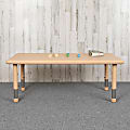 Flash Furniture Rectangular Activity Table, 23-3/4" x 24", Natural 1 thumbnail image