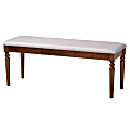 Baxton Studio Giovanni Dining Bench, Gray/Walnut Brown 1 thumbnail image
