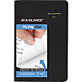 2024 AT-A-GLANCE® 24-Hour Daily Appointment Book Planner, 5" x 8", Black, January To December 2024, 7020305