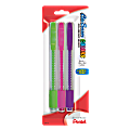 Pentel® Clic Erasers®, Assorted Colors, Pack Of 3