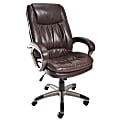 Realspace® Harrington Bonded Leather High-Back Chair, Burgundy 1 thumbnail image
