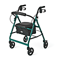 Medline Guardian Basic Rollator, 6" Wheels, Green