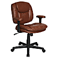 RS To Go Dorra Low-Back Task Chair, Brown 1 thumbnail image