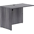 Lorell® Essentials 42"W Desk Return, Weathered Charcoal