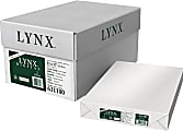Domtar Lynx Opaque Digital Ultra-Smooth Laser Paper, Ledger Size (11" x 17"), 70 Lb, White, 500 Sheets Per Ream, Case Of 4 Reams 1 thumbnail image