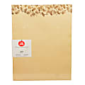 Gartner™ Studios Foil Stationery Sheets, 8 1/2" x 11", Kraft Pine, Pack Of 40 Sheets