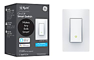 C by GE On/Off Paddle No Neutral Smart Light Switch, White 1 thumbnail image