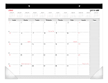 Office Depot® Brand Monthly Desk Pad Calendar, 22" x 17", White, January To December 2020, OD202600 1 thumbnail image
