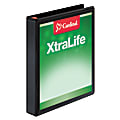Cardinal® XtraLife™ Locking Slant-D® Ring 3-Ring Binder, 1" D-Rings, Black 1 thumbnail image