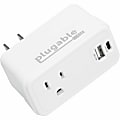 Plugable Wall Outlet Extender with 1x USB-C and 1x USB, 32W USB C Charger Block - USBC Fast Charger for iPhone 13/14, Travel, Home, Office