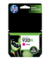 HP 920XL High-Yield Magenta Ink Cartridge, CD973AN